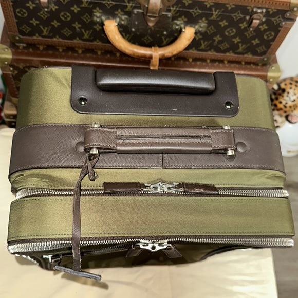 Prada tessuto nylon trolly rolling carryon suitcase travel weekender bag - Picture 6 of 16